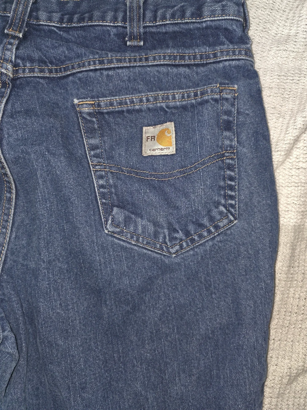 Carhartt Fr 38 X30 Dark Blue Denim Jeans